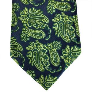 KAI LONG 100% Silk Paisley Tie